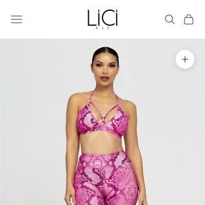 Barbie boa strapped sports bra